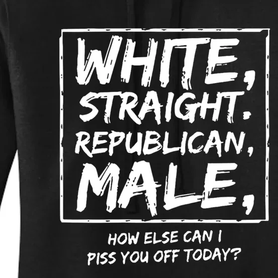 White Straight Republican Male Women's Pullover Hoodie