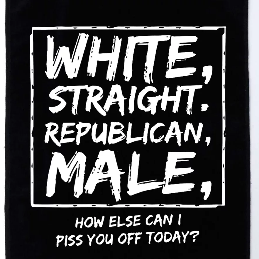 White Straight Republican Male Platinum Collection Golf Towel