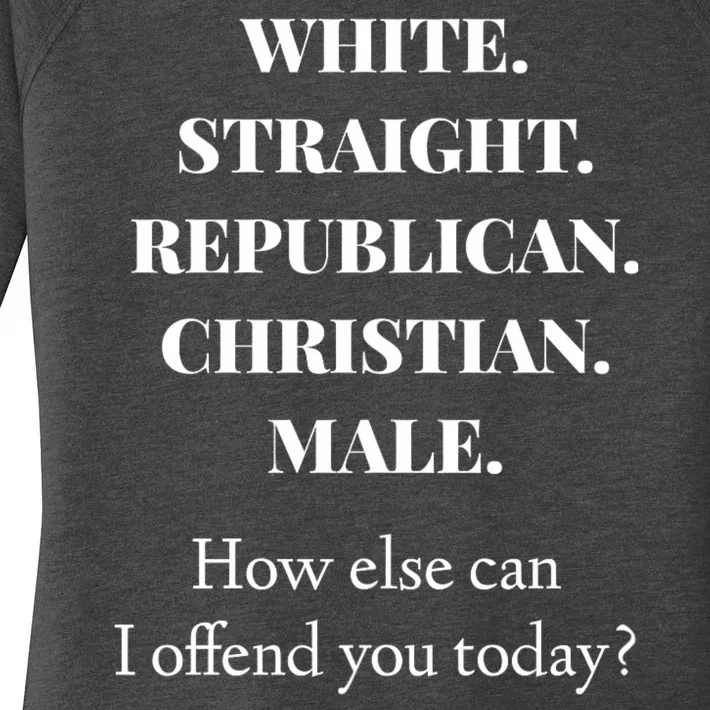 White Straight Republican Christian Male Women's Perfect Tri Tunic Long Sleeve Shirt