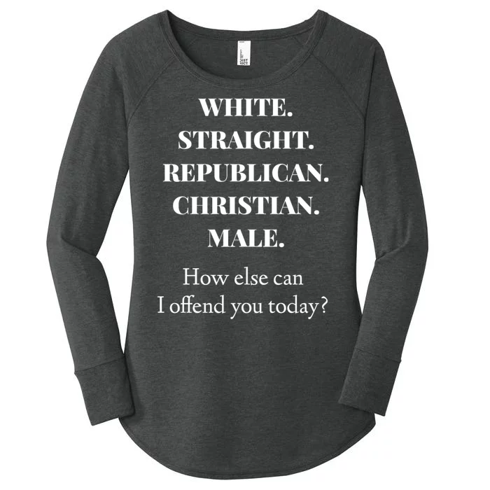 White Straight Republican Christian Male Women's Perfect Tri Tunic Long Sleeve Shirt