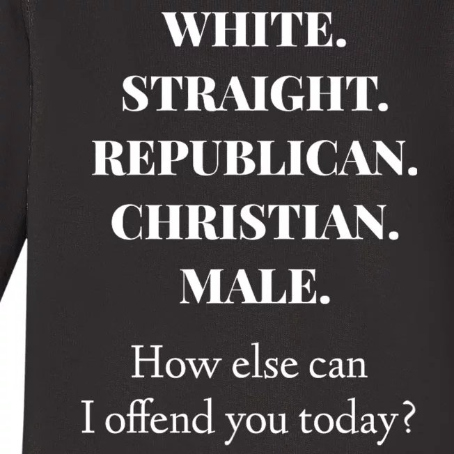 White Straight Republican Christian Male Baby Long Sleeve Bodysuit