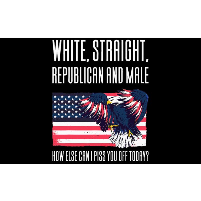 White Straight Republican Male Bumper Sticker