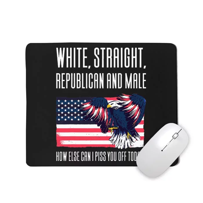 White Straight Republican Male Mousepad