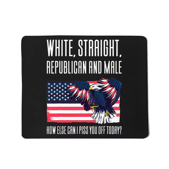 White Straight Republican Male Mousepad