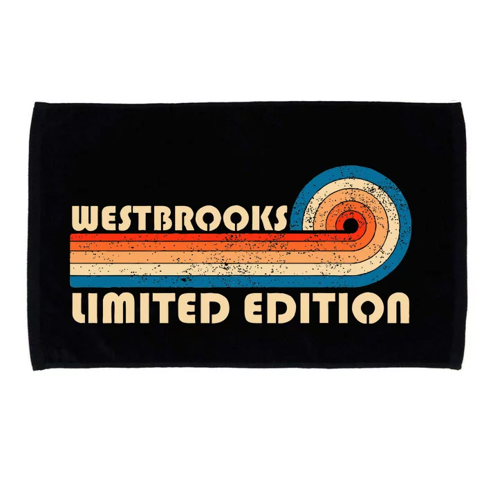 Westbrooks Surname Retro Vintage 80s 90s Birthday Reunion Microfiber Hand Towel