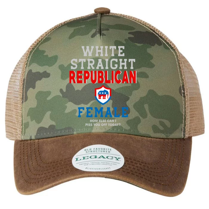 White Straight Republican Female Legacy Tie Dye Trucker Hat