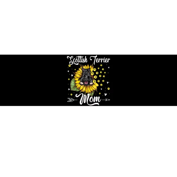 Womens Sunflower Scottish Terrier Mom Dog Lover Gift Bumper Sticker