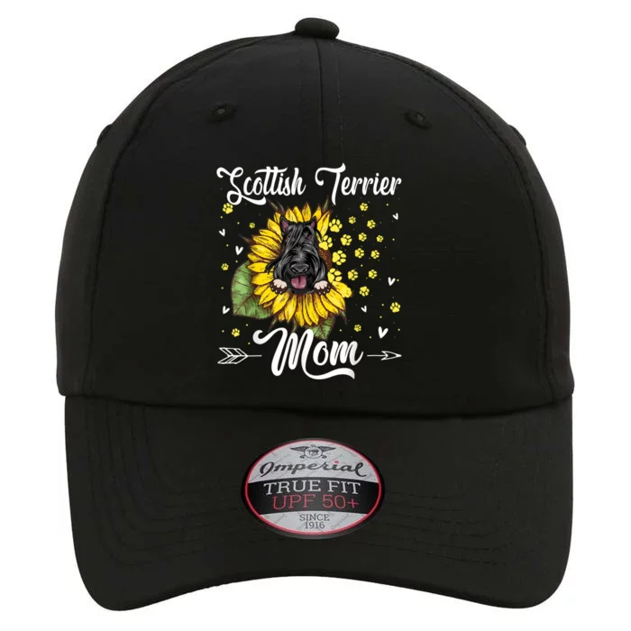 Womens Sunflower Scottish Terrier Mom Dog Lover Gift The Original Performance Cap