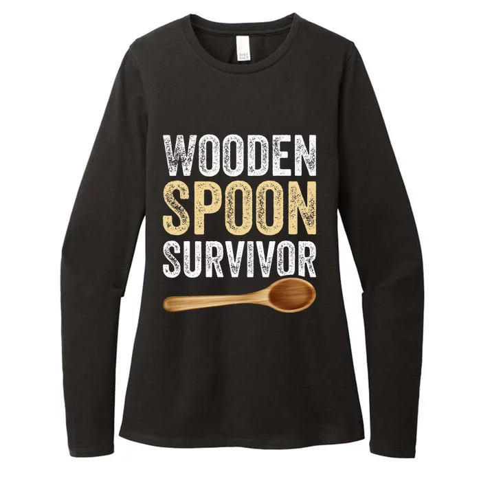 Wooden Spoon Survivor Funny Wooden Spoon Survivor Meme Womens CVC Long Sleeve Shirt