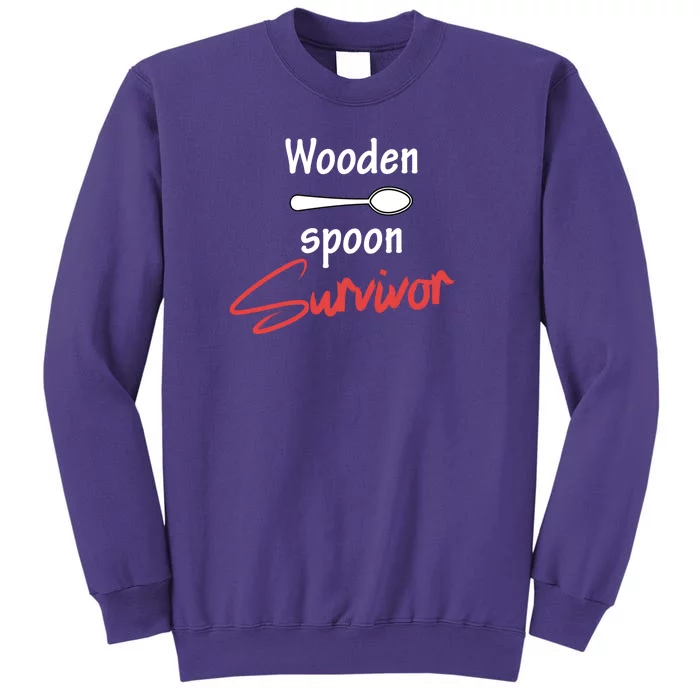 Wooden Spoon Survivor Adult Humor Sweatshirt