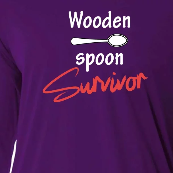 Wooden Spoon Survivor Adult Humor Cooling Performance Long Sleeve Crew