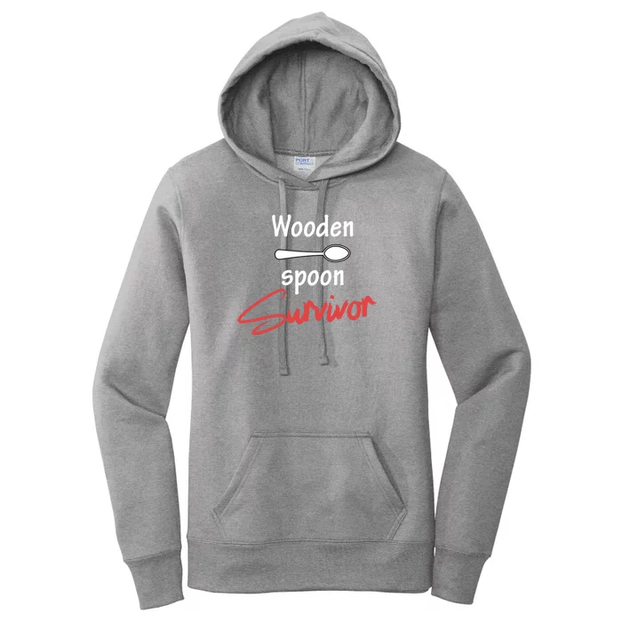 Wooden Spoon Survivor Adult Humor Women's Pullover Hoodie