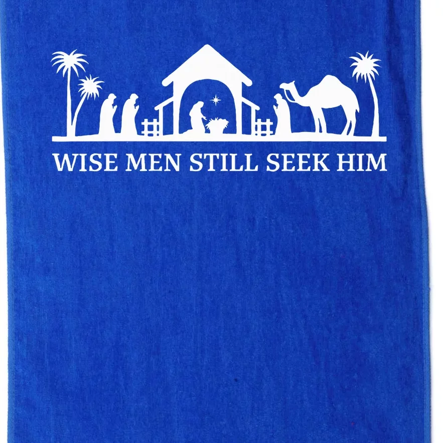 Wise Still Seek Him Christian Christmas Jesus Design Platinum Collection Golf Towel