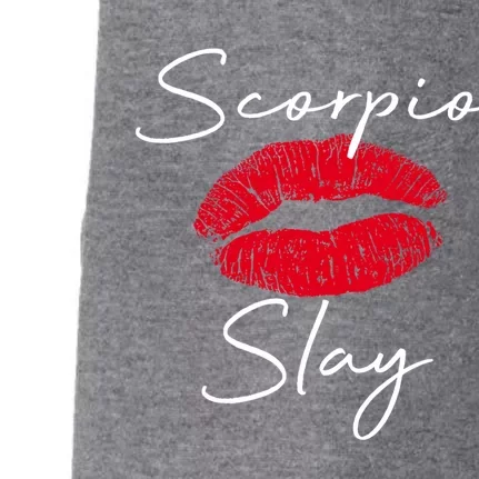 Wo Scorpio Slay Red Lips Queen Birthday Funny Gift Costume Funny Gift Doggie 3-End Fleece Hoodie