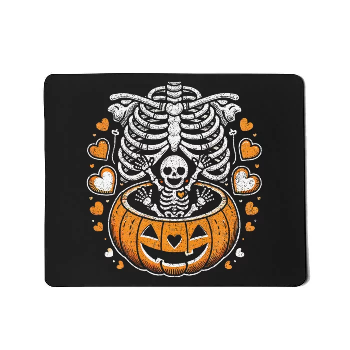 Women Skeleton S Pregnancy Announcement Mom Halloween Mousepad