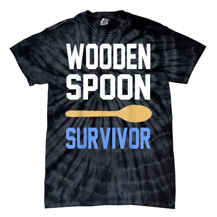 Wooden Spoon Survivor I Survived Wooden Spoon Vintage Tie-Dye T-Shirt