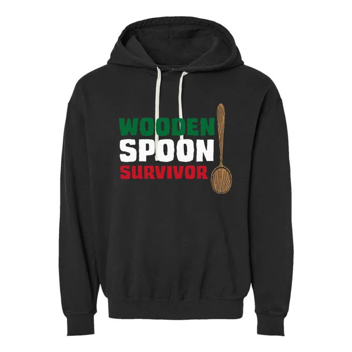 Wooden Spoon Survivor Italian Flag Garment-Dyed Fleece Hoodie