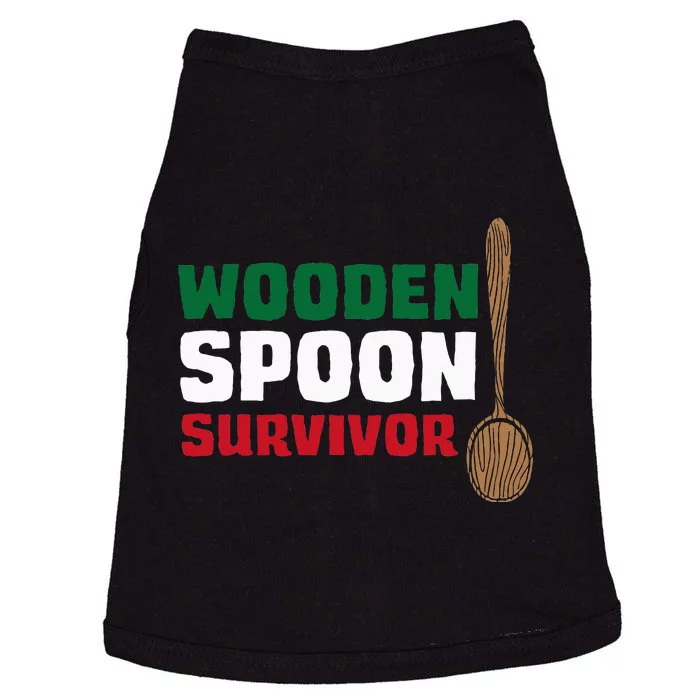 Wooden Spoon Survivor Italian Flag Doggie Tank