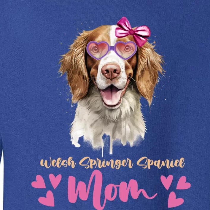 Welsh Springer Spaniel Dog Mom Mothers Day Lover Dog Gift Toddler Sweatshirt