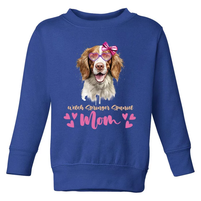 Welsh Springer Spaniel Dog Mom Mothers Day Lover Dog Gift Toddler Sweatshirt