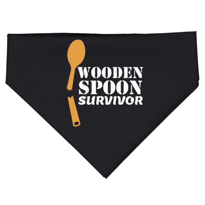 Wooden Spoon Survivor Italian Filipino Pride USA-Made Doggie Bandana