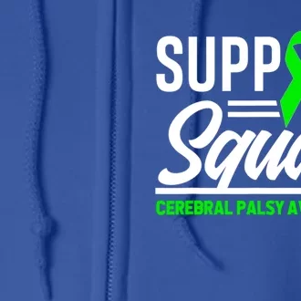 Warrior Support Squad Cerebral Palsy Awareness Great Gift Full Zip Hoodie