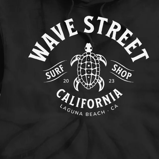 Wave Street Surf Shop Hawaiian Honu Turtle Tie Dye Hoodie