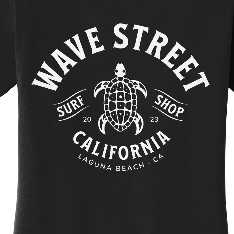 Wave Street Surf Shop Hawaiian Honu Turtle Women's T-Shirt