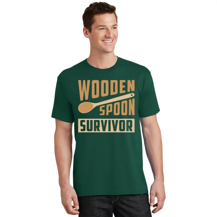 Wooden Spoon Survivor Funny T-Shirt