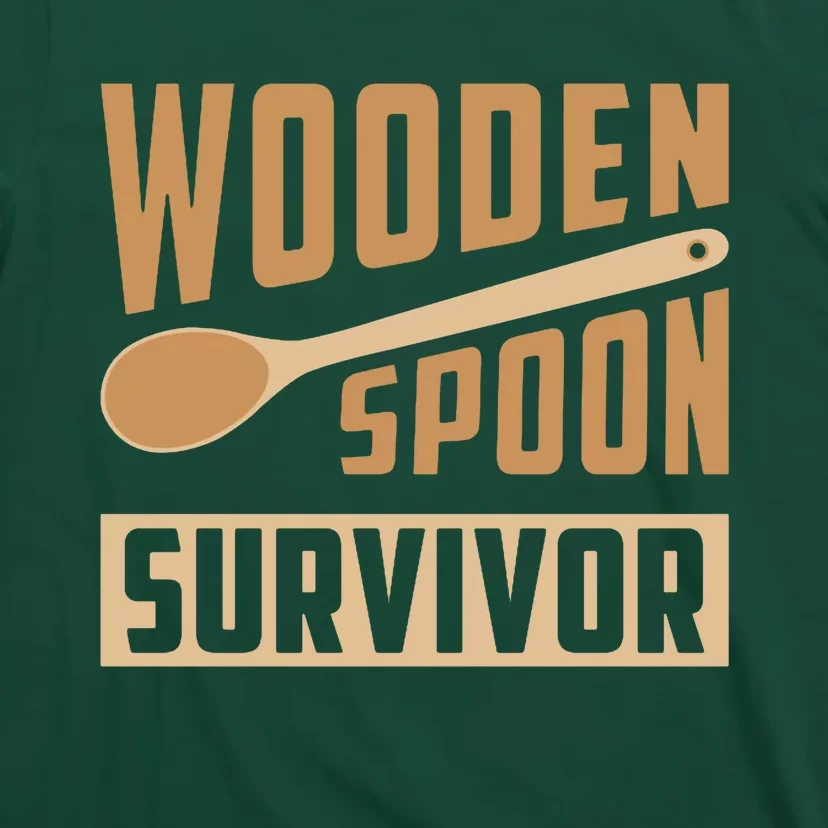 Wooden Spoon Survivor Funny T-Shirt