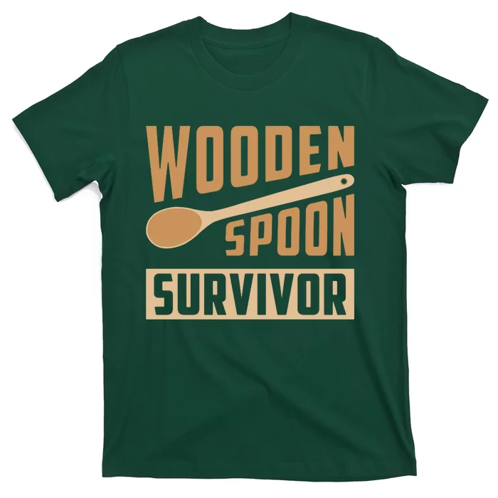 Wooden Spoon Survivor Funny T-Shirt