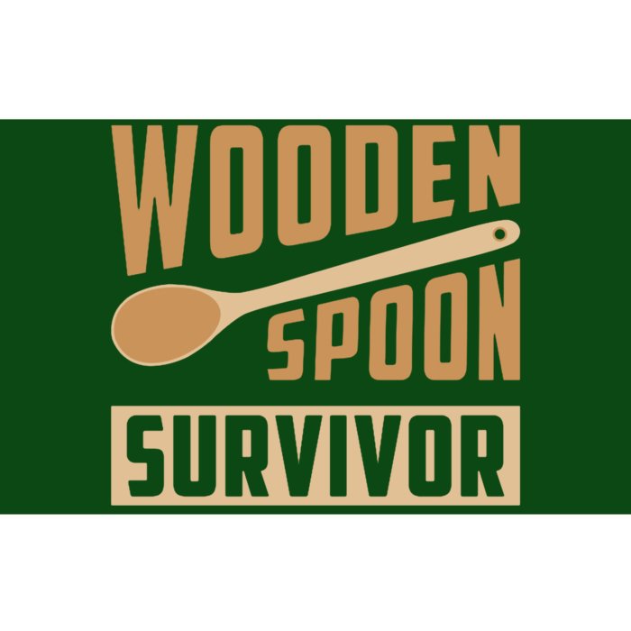 Wooden Spoon Survivor Funny Bumper Sticker