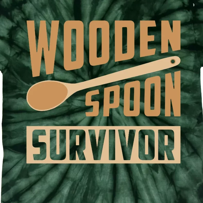 Wooden Spoon Survivor Funny Tie-Dye T-Shirt