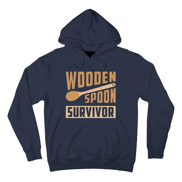 Wooden Spoon Survivor Funny Tall Hoodie