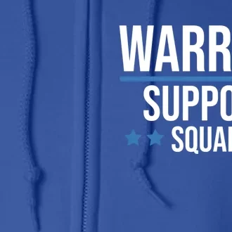 Warrior Support Squad Diabetes Awareness Gift Full Zip Hoodie