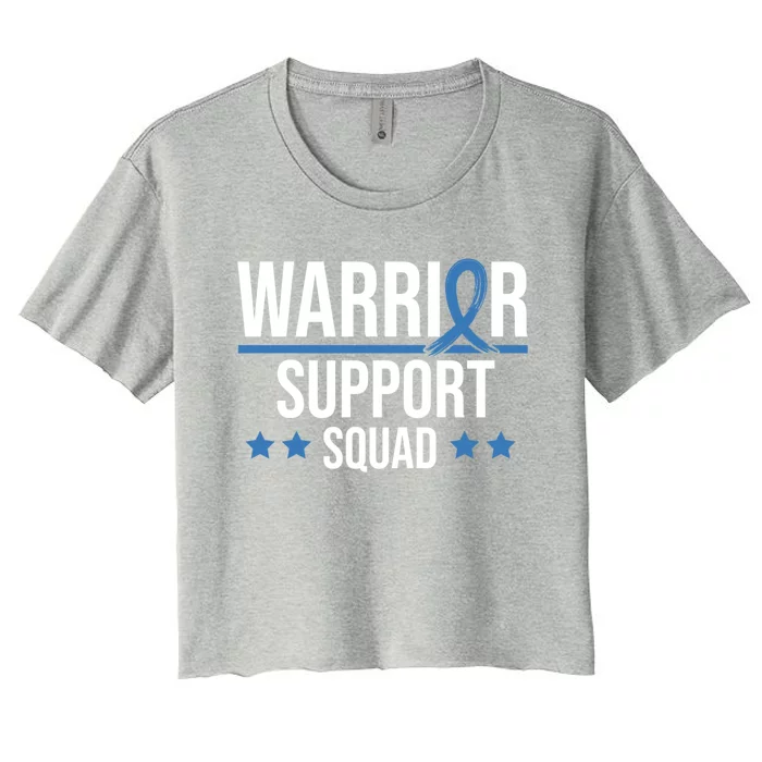 Warrior Support Squad Diabetes Awareness Gift Women's Crop Top Tee