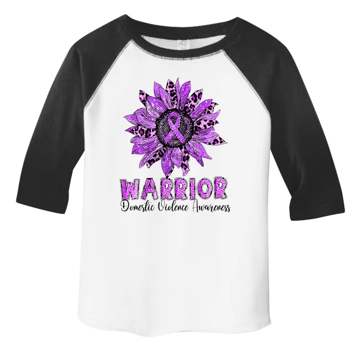 Warrior Survivor Support Domestic Violence Awareness Toddler Fine Jersey T-Shirt