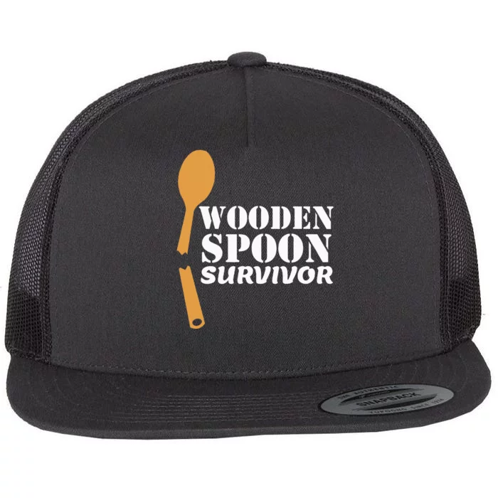 Wooden Spoon Survivor Italian Filipino Pride Flat Bill Trucker Hat