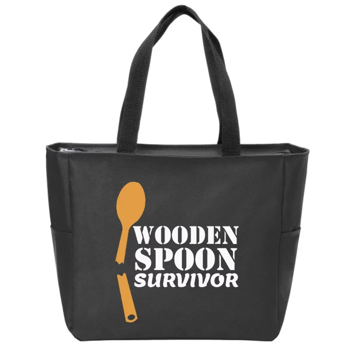 Wooden Spoon Survivor Italian Filipino Pride Zip Tote Bag