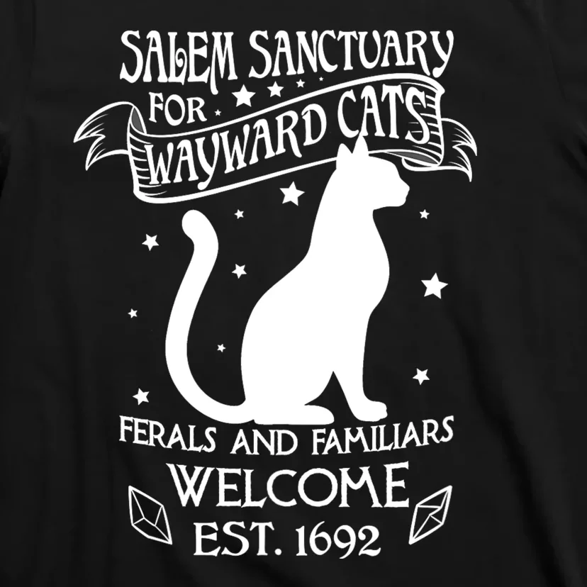 Witch Salem Sanctuary For Wayward Black Cats 1692 Gift Idea T-Shirt