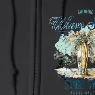 Wave Street Surf Shop Authentic Full Zip Hoodie