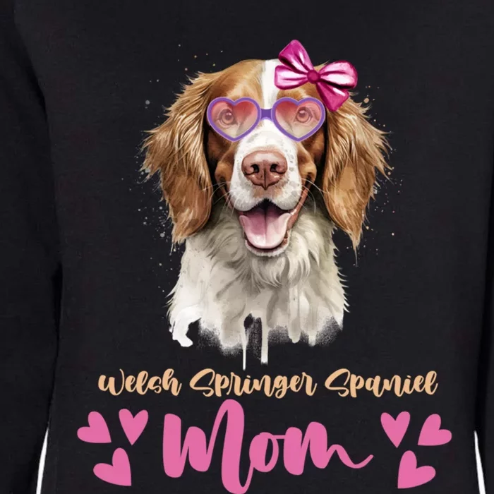 Welsh Springer Spaniel Dog Mom Mothers Day Lover Dog Funny Gift Womens California Wash Sweatshirt