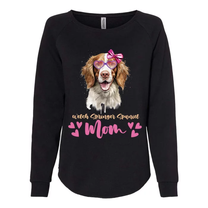 Welsh Springer Spaniel Dog Mom Mothers Day Lover Dog Funny Gift Womens California Wash Sweatshirt