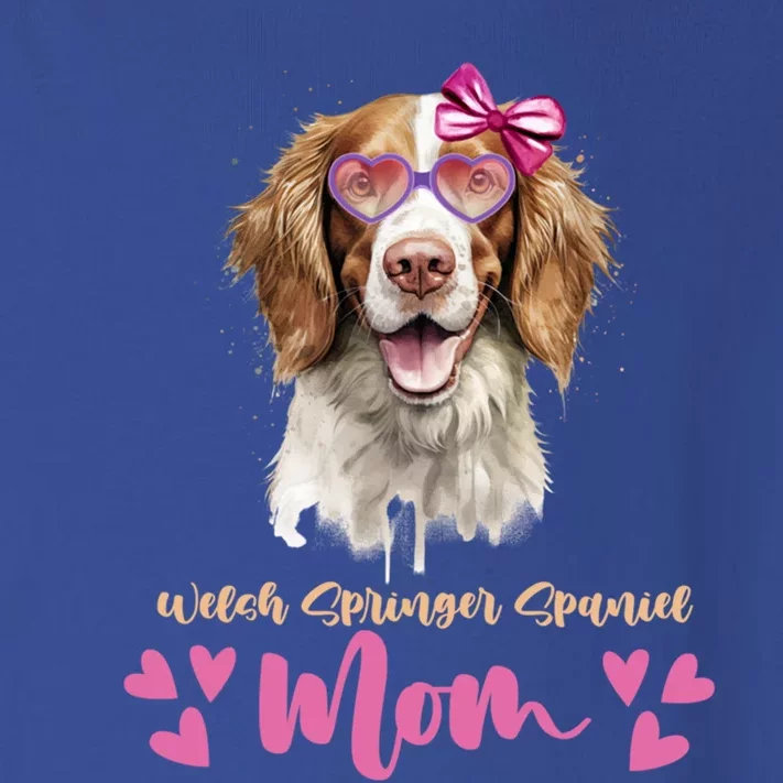 Welsh Springer Spaniel Dog Mom Mothers Day Lover Dog Funny Gift Toddler Long Sleeve Shirt