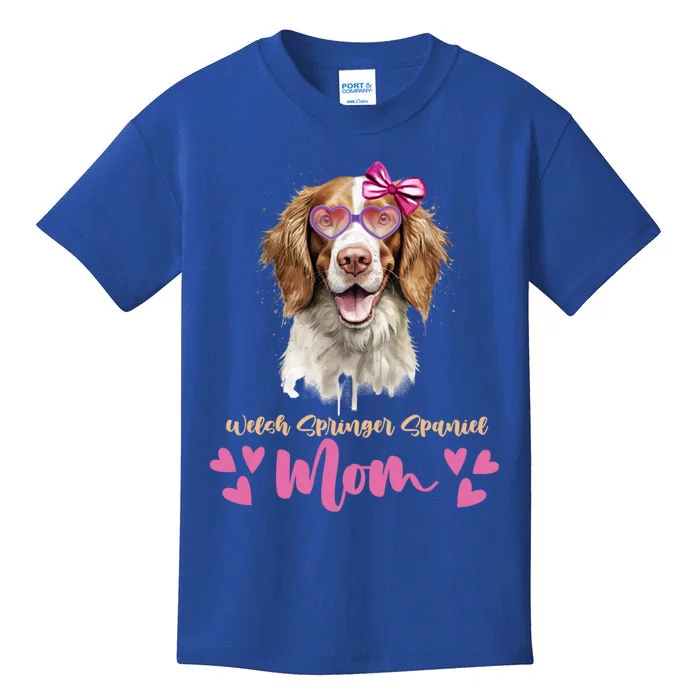 Welsh Springer Spaniel Dog Mom Mothers Day Lover Dog Funny Gift Kids T-Shirt