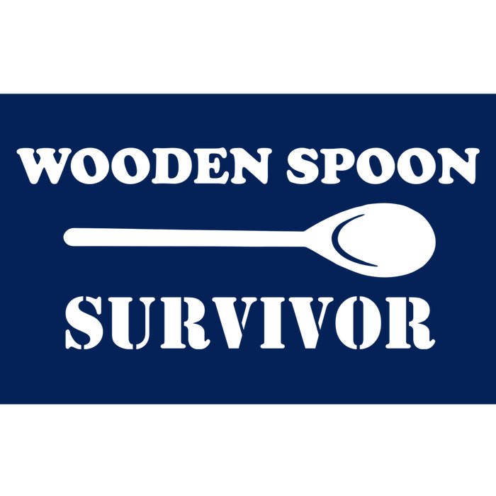 Wooden Spoon Survivor Funny Bumper Sticker