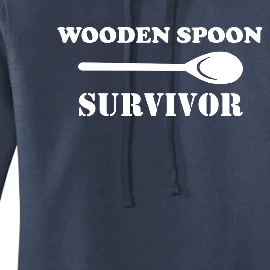 Wooden Spoon Survivor Funny Women's Pullover Hoodie