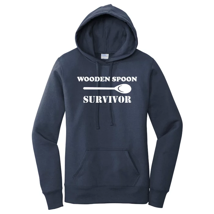 Wooden Spoon Survivor Funny Women's Pullover Hoodie