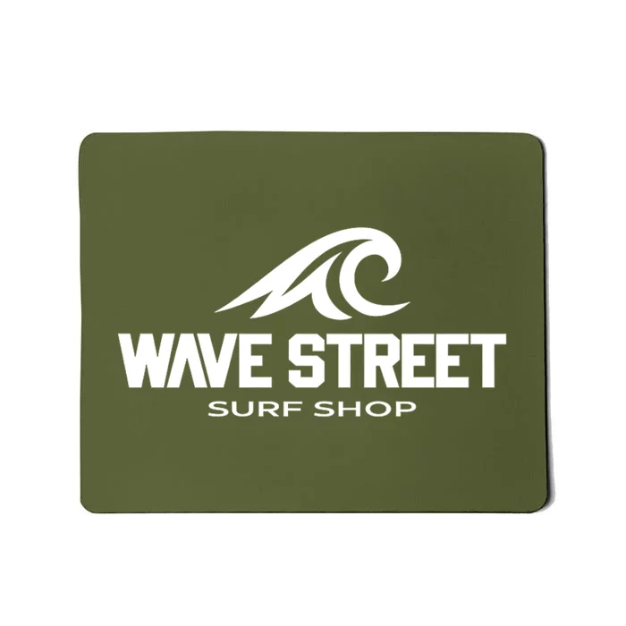 Wave Street Surf Vintage Beach Logo Mousepad