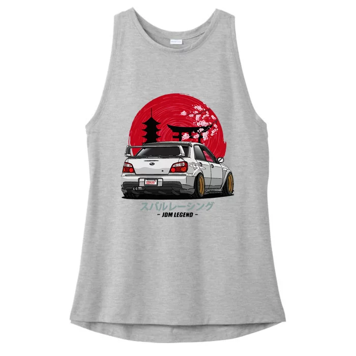 Wrx Sti Subie Cars Impreza Jdm Sport Ladies Tri-Blend Wicking Tank